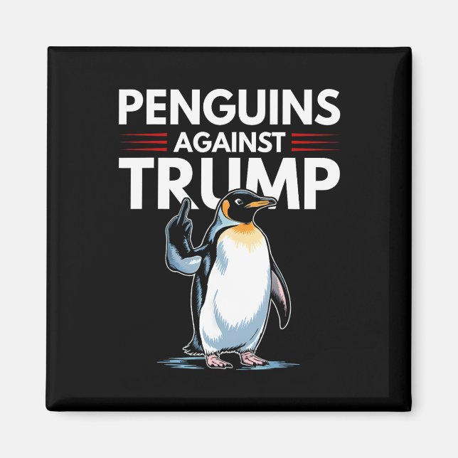 Íman Pinguins Viram as Barbatanas Para Resistir Pinguin (Frente)