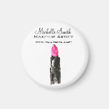 Pink chic e batom preto de aquarela Maquiagem