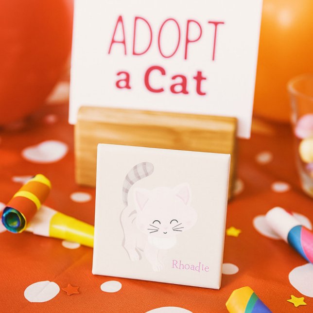 Íman Pink e Cinza de Gato de Gatinho Borrão (Criador carregado)