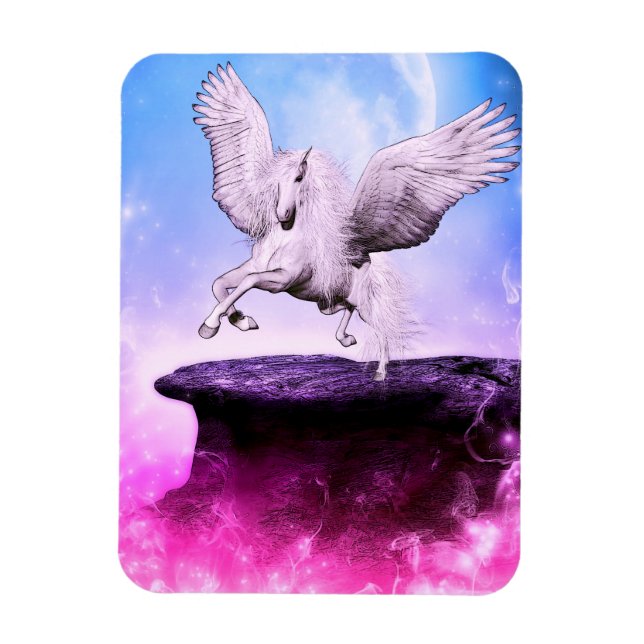 Íman Pink Fantasy Unicorn (Vertical)