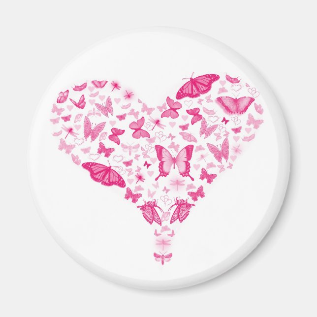 Íman pink heart (Frente)