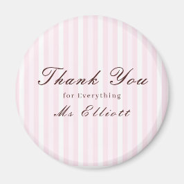 Íman Pink Mist - Personalised Thank You Teacher Magnet