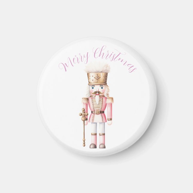 Íman Pink Nutcracker Natal (Frente)