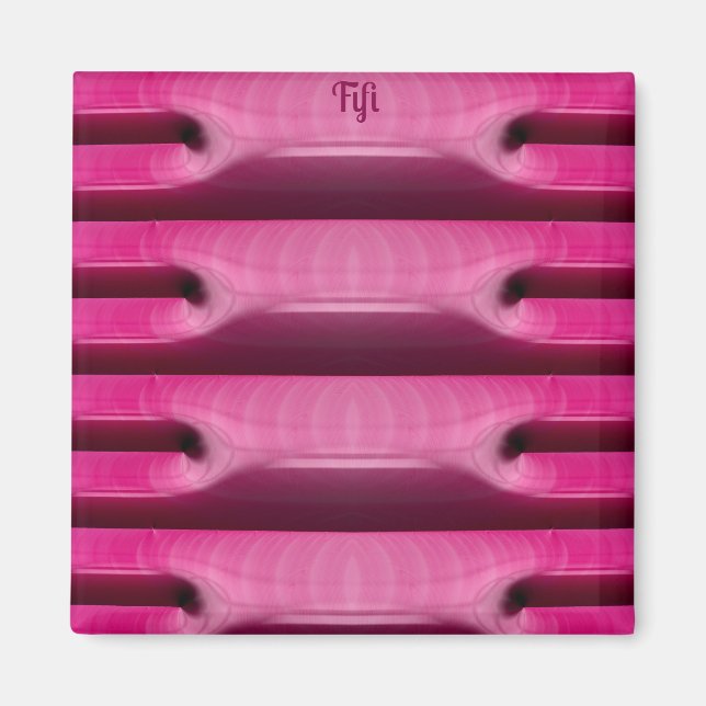 Íman ~ PINK ~ PINK ~ BON BONS ~ Abstrato PINK ~ (Frente)