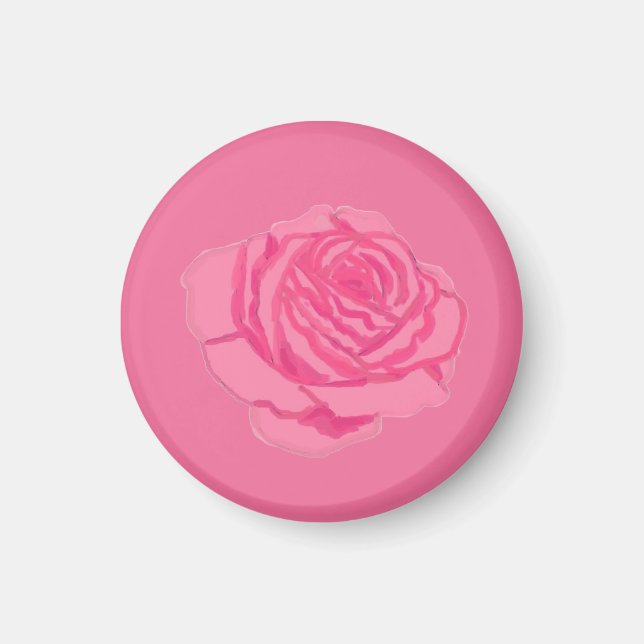 Íman Pink rose (Frente)