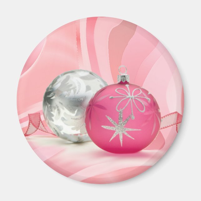 Íman PINK & SILVER ORNAMENT, por SHARON SHARPE (Frente)