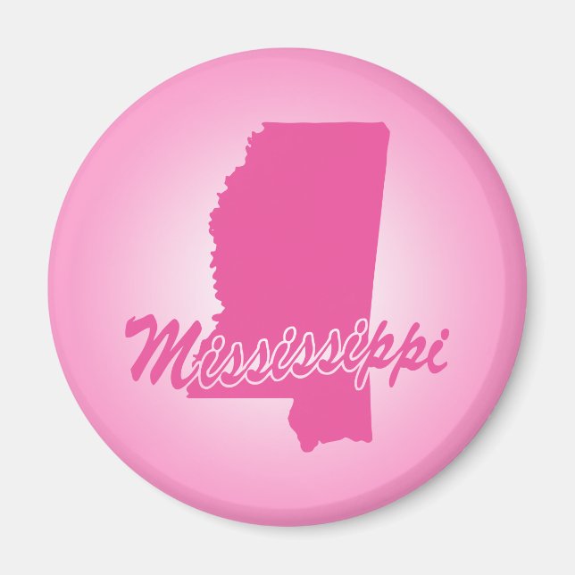 Íman Pink State Mississipi (Frente)