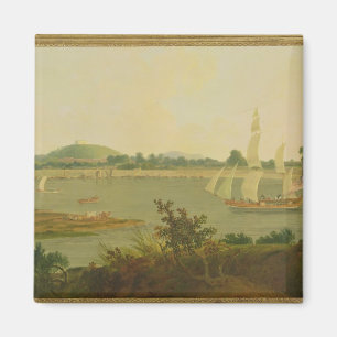 Íman Pinnace que navega abaixo do Ganges após o forte