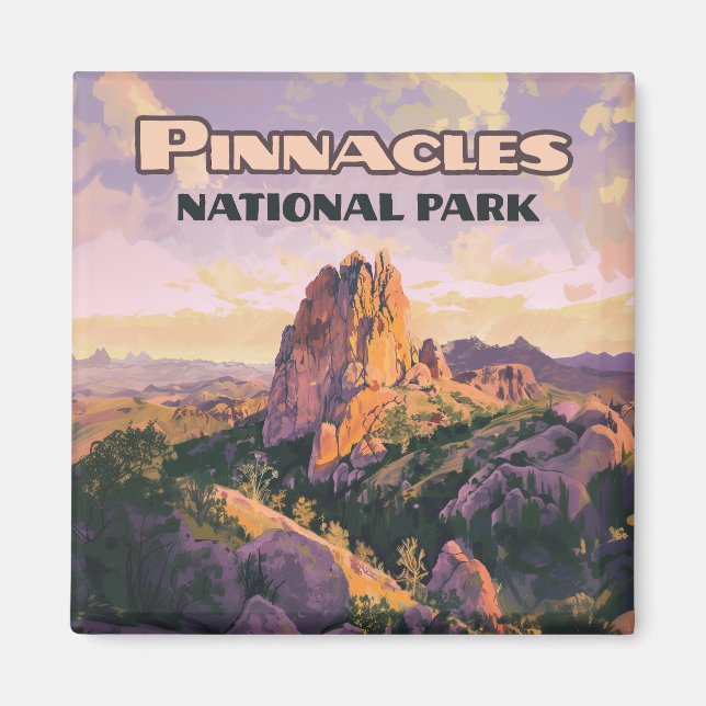 Íman Pinnacle National Park Butts California Card (Frente)