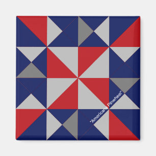 Íman Pino de Americana de Mini Barn Quilt