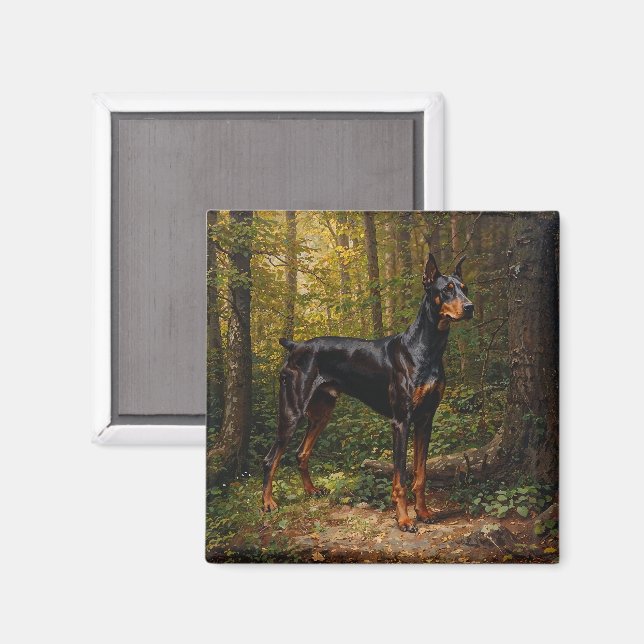 Íman Pinscher Dobermann (Front/Back)