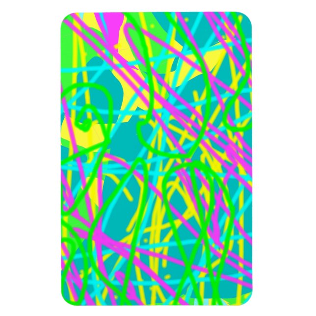 Íman Pinte Meus Sonhos Padrão de Rabiscos Artes Express (Vertical)