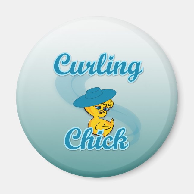Íman Pintinho Curling nº 3 (Frente)
