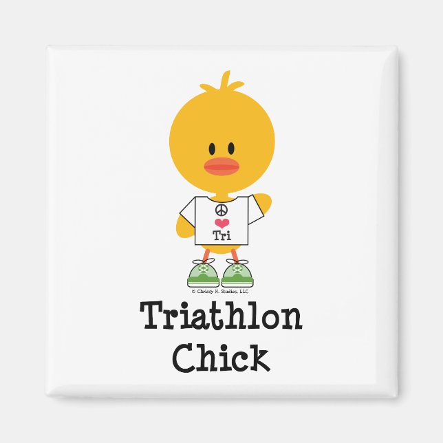 Íman Pintinho de Triathlon Magnet (Frente)