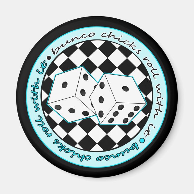 Íman Pintinhos Bunco Rolam Com Ele - Azul (Frente)