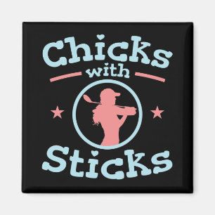 Íman Pintinhos com Sticks Golf Women