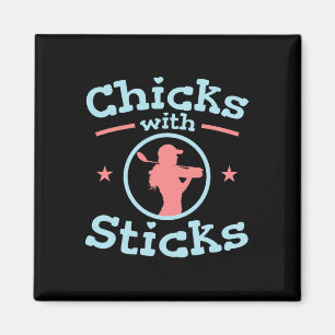 Íman Pintinhos Com Sticks Golf Women Club