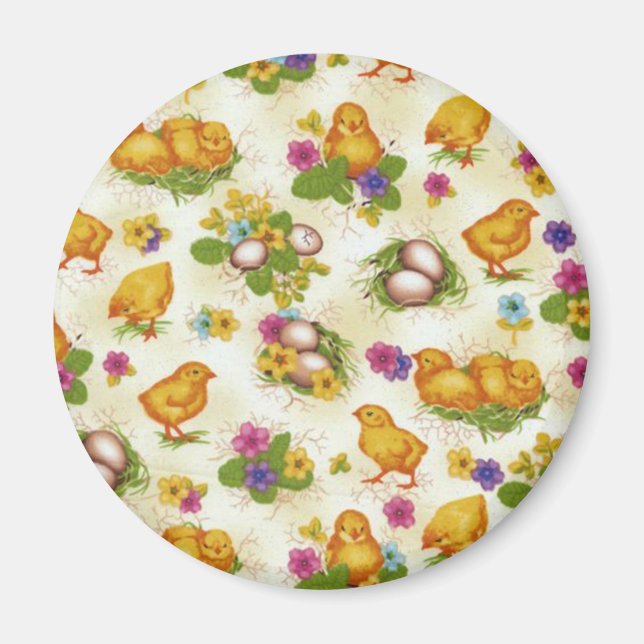 Íman Pintinhos e Ovos de Páscoa (Frente)