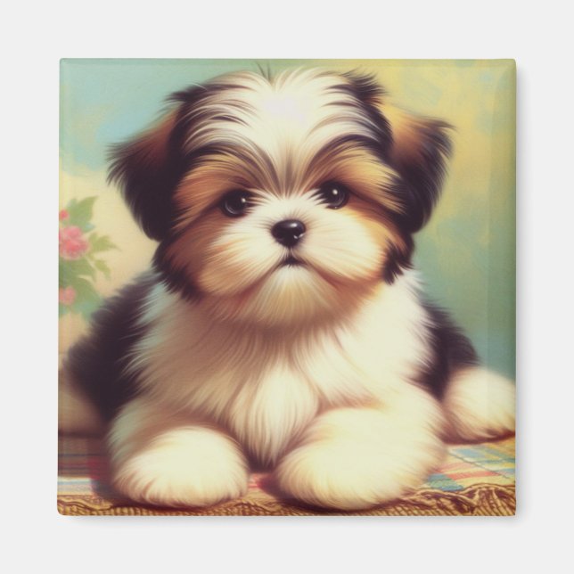 Íman Pintor Cute Shih-Tzu (Frente)