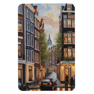 Íman pintura a óleo de Amsterdã