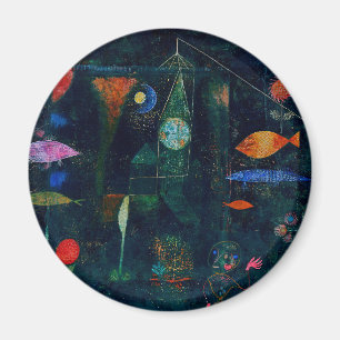 Íman Pintura Abstrata Magia de Peixes de Paul Klee Arte