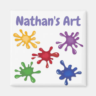 Íman Pintura Apresenta Artista Personalizado