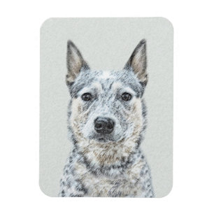 Íman Pintura Australiana de Cães de Gado - Arte Origin