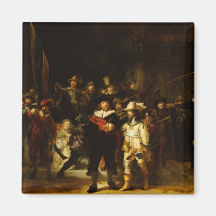 Íman Pintura barroco do relógio de noite de Rembrandt