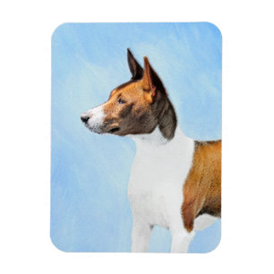 Íman Pintura Basenji - Arte Original Custa