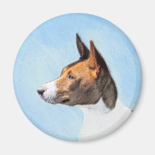 Íman Pintura Basenji - Arte Original Custa