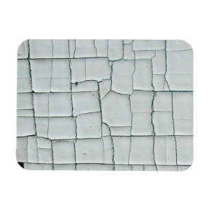 Íman Pintura branca rachada e estilizada