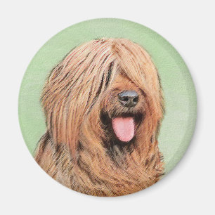 Íman Pintura Briard - Arte Cachorro Original