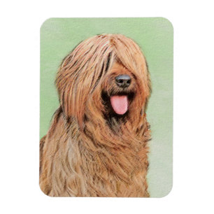 Íman Pintura Briard - Arte Cachorro Original