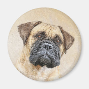 Íman Pintura Bullmastiff - Arte Cachorra Original