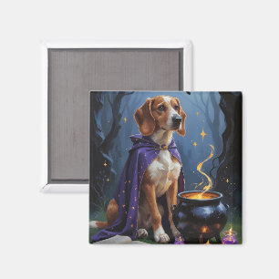 Íman Pintura caprichosa de Halloween do cão da raça Afg