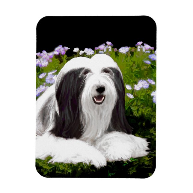 Íman Pintura Collie com Manteiga - Arte Cachorra Origin (Vertical)