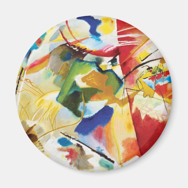 Íman Pintura com o Green Center por Wassily Kandinsky (Frente)