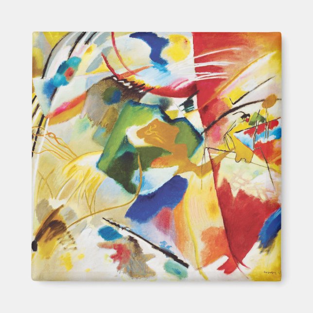 Íman Pintura com o Green Center por Wassily Kandinsky (Frente)