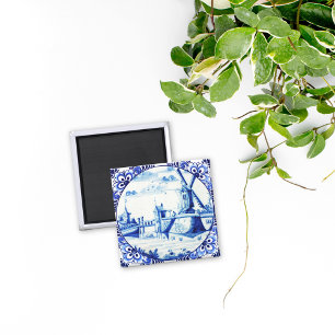 Íman Pintura da Esteira de Vinculação do Azulejo Azul