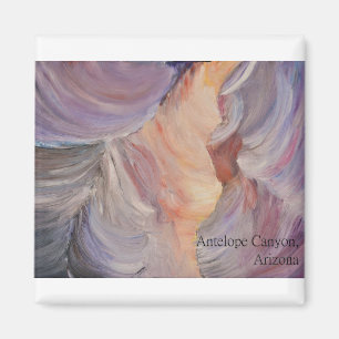 Íman pintura da garganta do antílope no óleo