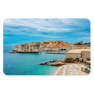 Íman Pintura da praia de Dubrovnik