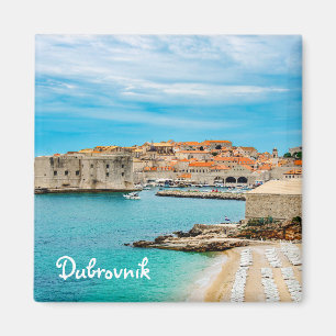Íman Pintura da praia de Dubrovnik