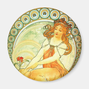 Íman Pintura. Da Série Artes de Mucha