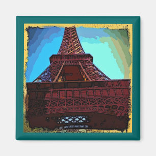 Íman Pintura da torre Eiffel