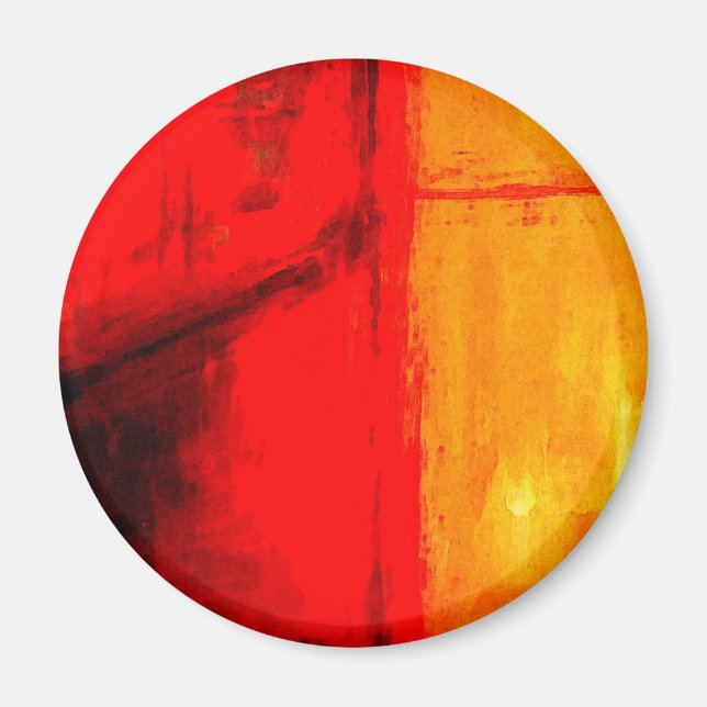 Íman Pintura de Abstrato moderno (Frente)