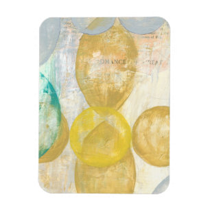 Íman Pintura de Abstrato moderno em Newsprint