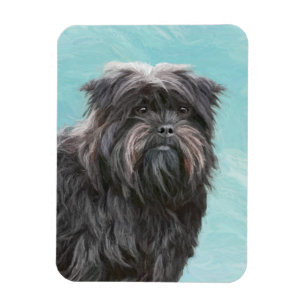 Íman Pintura de Affenpinscher - Arte de Cachorro Origin