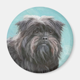 Íman Pintura de Affenpinscher - Arte de Cachorro Origin