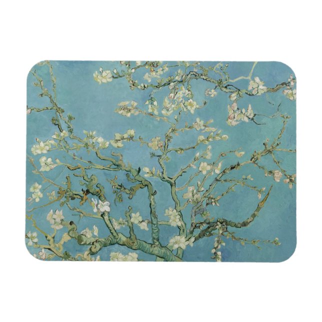 Íman Pintura de Almond Blossoms por Van Gogh (Horizontal)
