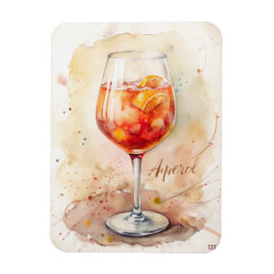Íman Pintura de Aquarela de Spritz Aperol